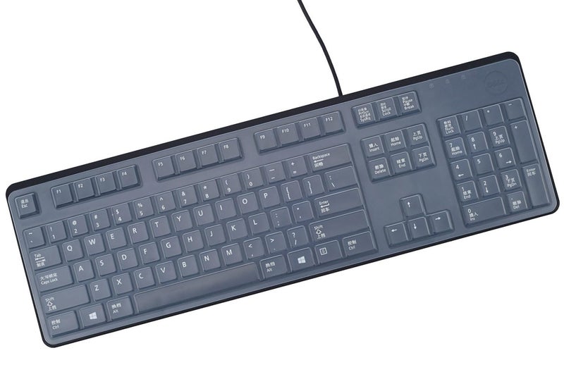 LEZE Keyboard Cover for Dell KB4021 2GR91 & KB212-B, Clear Keyboard Skin Protector - Image 1